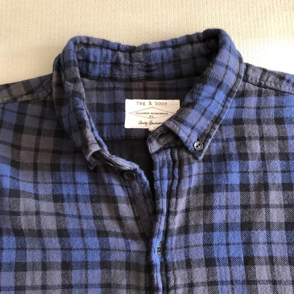 Rag & Bone Men’s Tailored Workwear Flannel XXL - Picture 4 of 8